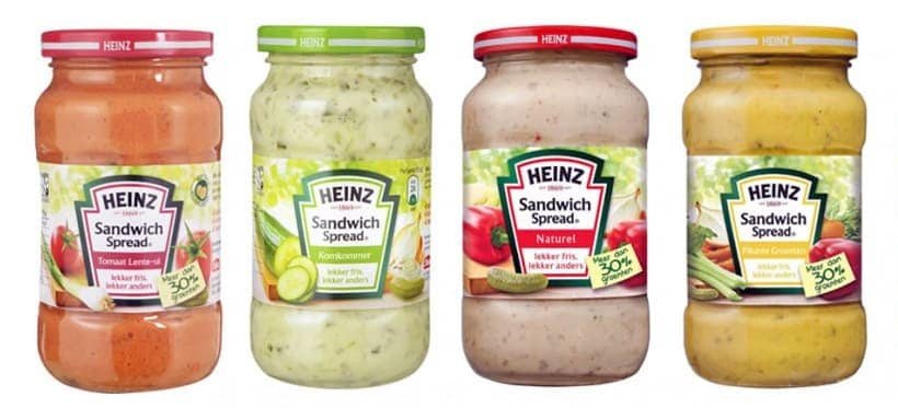 Heinz sandwichspread potjes