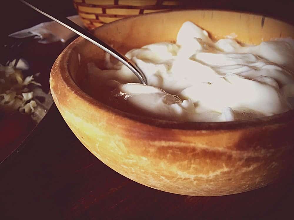 turkse yoghurt in een bowl