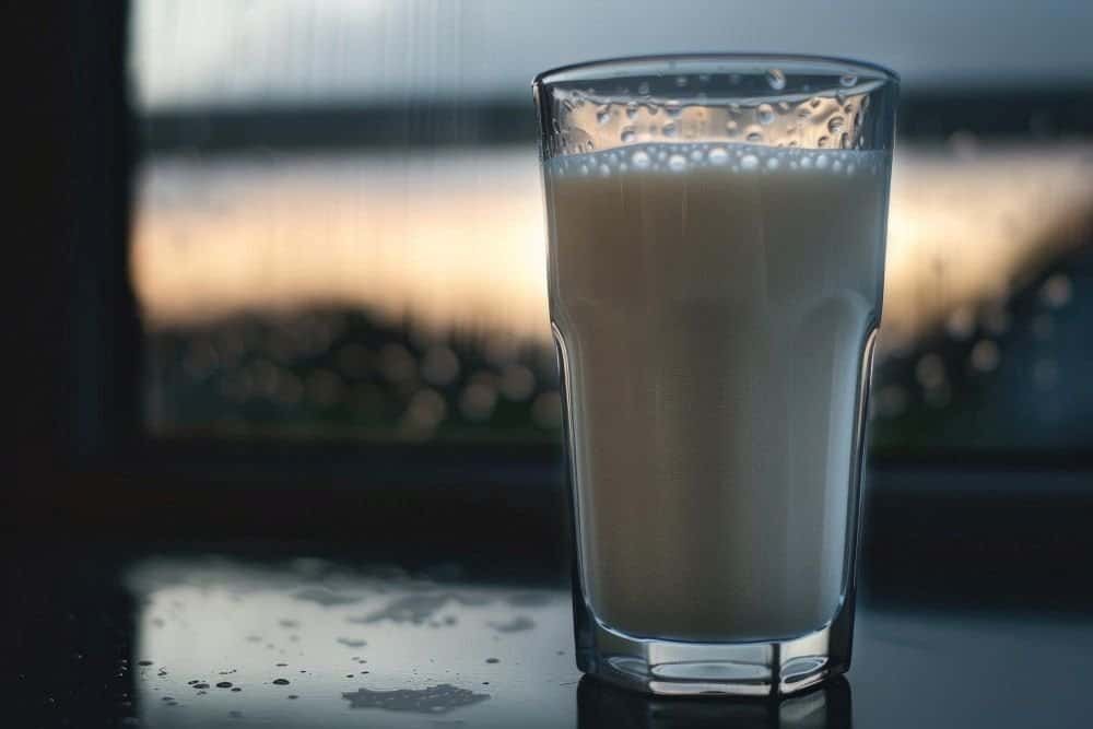 karnemelk in een glas
